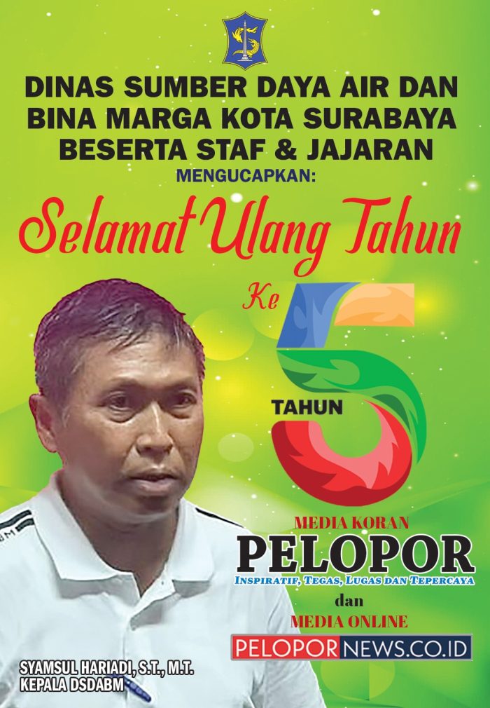 Syamsul Hariadi, Kepala DSDABM Mengucapkan Selamat HUT Ke – 5 Media Koran Pelopor dan Media Online www.pelopornews.co.id