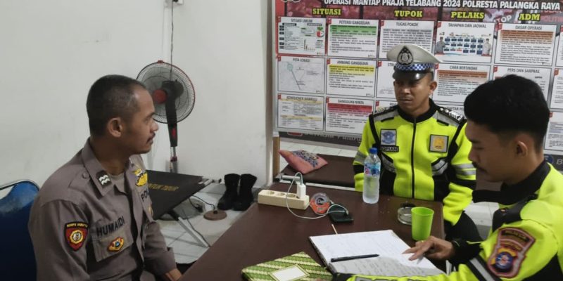 Satlantas Polresta Palangka Raya Pastikan Keamanan Kantor Bawaslu di Tahun Politik