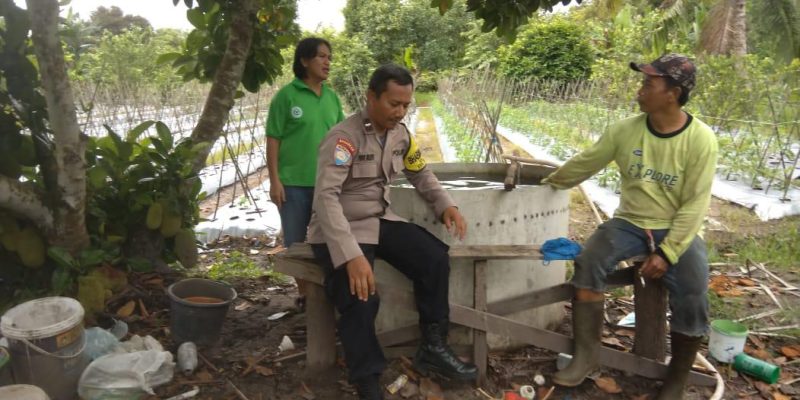 Di Kelurahan Marang, Polsek Bukit Batu Sosialisasikan Asta Cita ke Petani