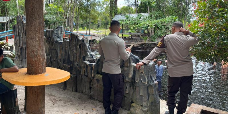 Di Area Surung Danum, Polsek Bukit Batu Jamin Kamtibmas Objek Wisata