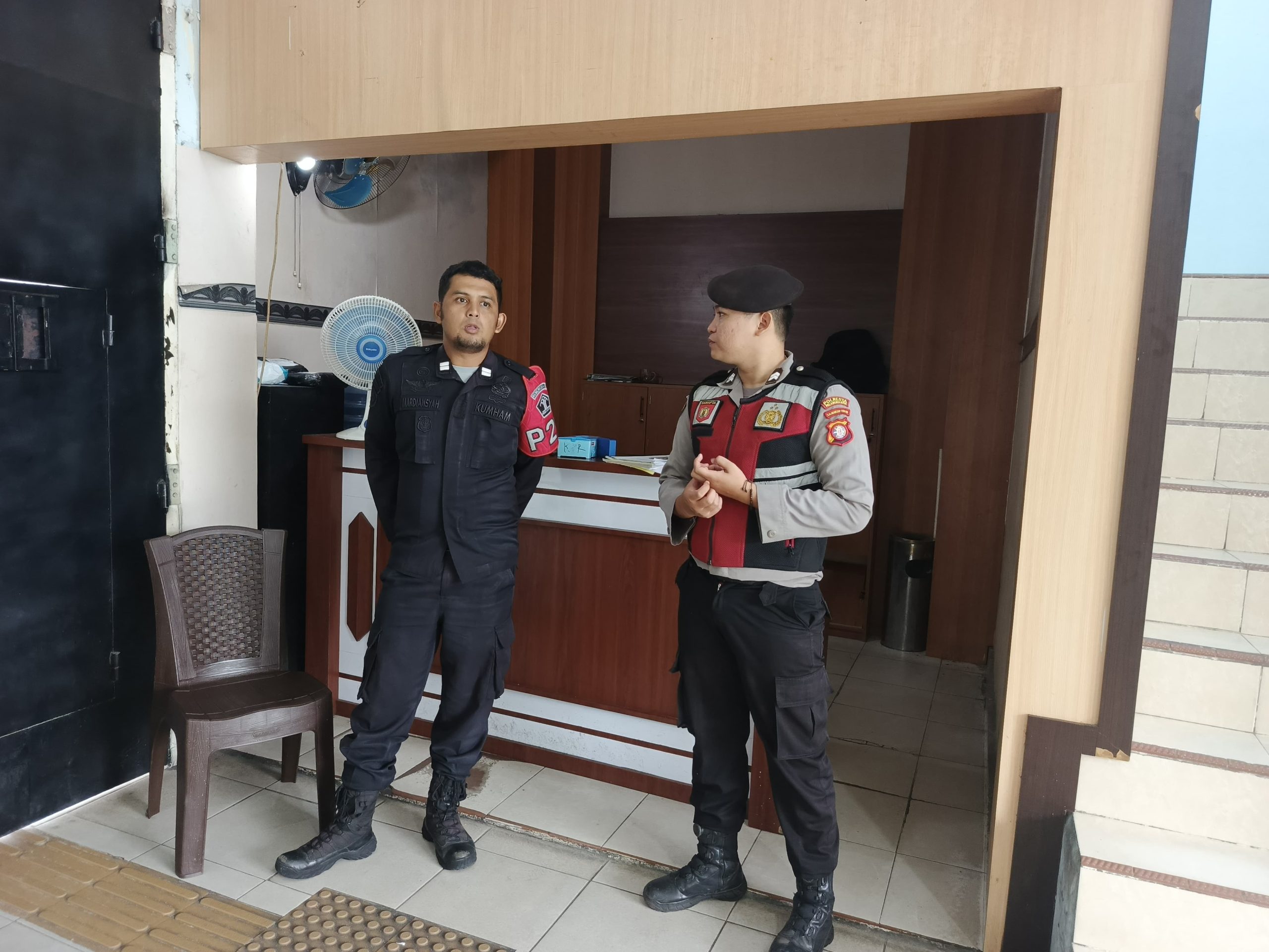 Unit Patmor Satsamapta Polresta Palangka Raya Sampaikan Imbauan Kamtibmas di Rutan Kelas IIA