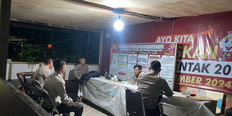 Personel Polresta Diperintahkan Lakukan Pam di Kantor KPU Kota Palangka Raya