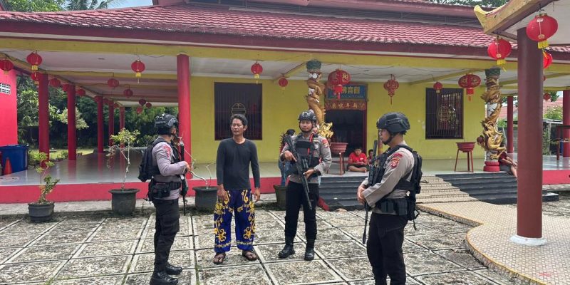 Jamin Keamanan Perayaan Imlek, Brimob Kalteng Gelar Patroli Harkamtibmas di Palangka Raya