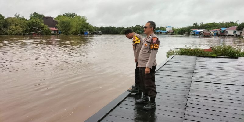 Polsek Bukit Batu Lihat Debit Air di Pangkalima Jaya Alami Penurunan