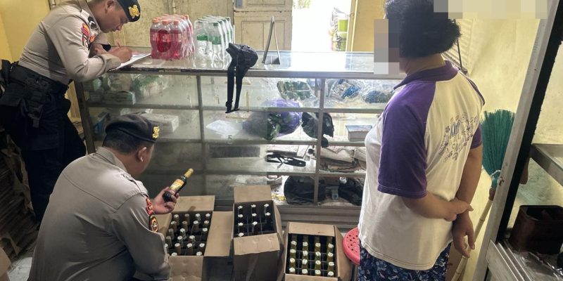 Optimalkan Kegiatan Kepolisian di Wilayahnya, 62 Botol Miras Diamankan
