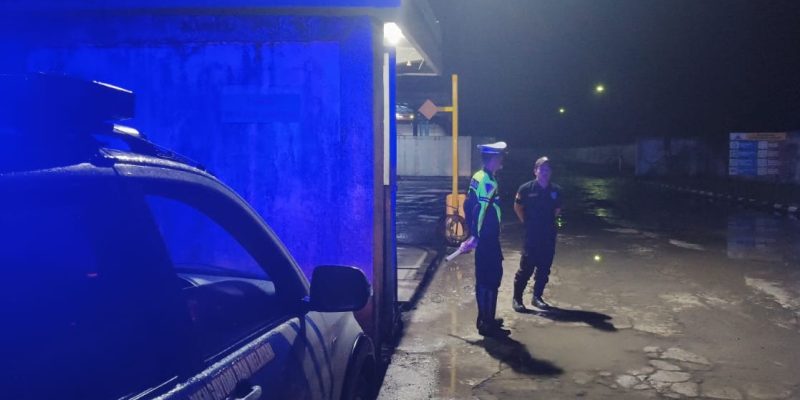 Personel Satlantas Polresta Palangka Raya Pastikan Keamanan di SPBE