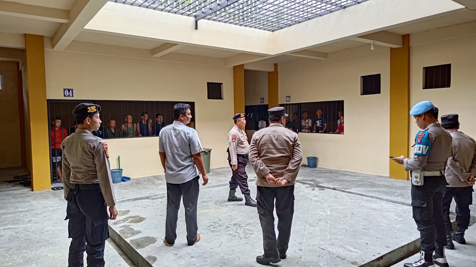 Sattahti Polresta Palangka Raya Pastikan Keamanan dan Kesehatan Tahanan di Rutan