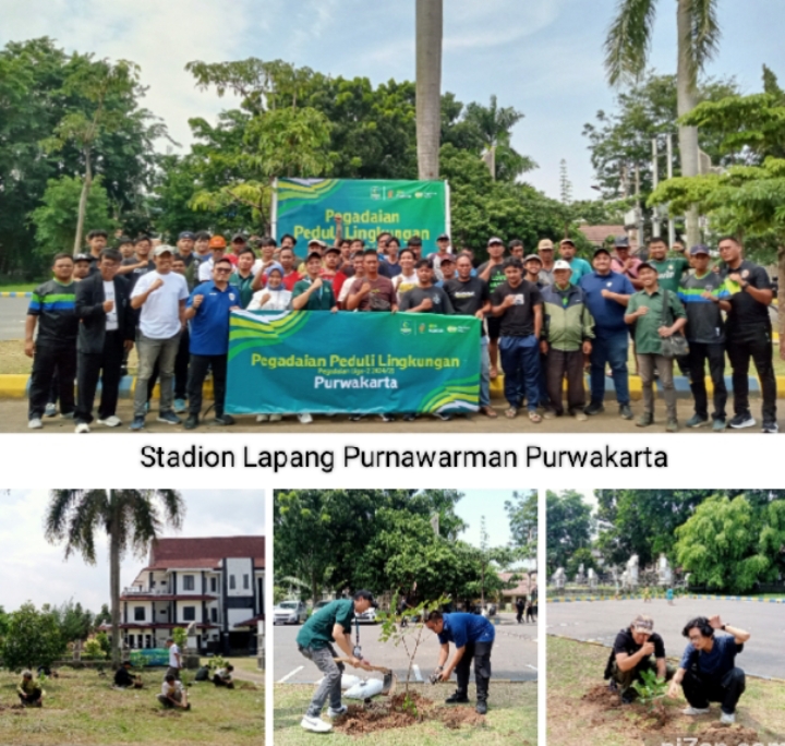 Pegadaian Purwakarta Peduli Dengan Lingkungan Penghijauan.