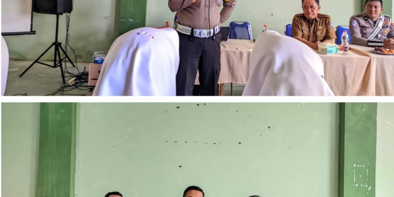 Kasatlantas Polres Sampang AKP Sigit Ekan Sahudi, Gelar Giat Sosialisasi Dikmas Lantas Bertema (Police Goes To School)