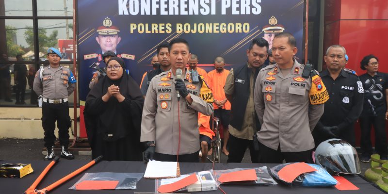 Polres Bojonegoro Berhasil Amankan Tersangka Sindikat Curat