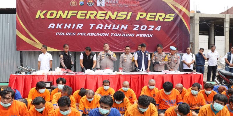 Polres Pelabuhan Tanjung Perak Ungkap 356 Kasus Narkoba Sepanjang 2024, Selamatkan 13.884 Jiwa dari Bahaya Narkotika