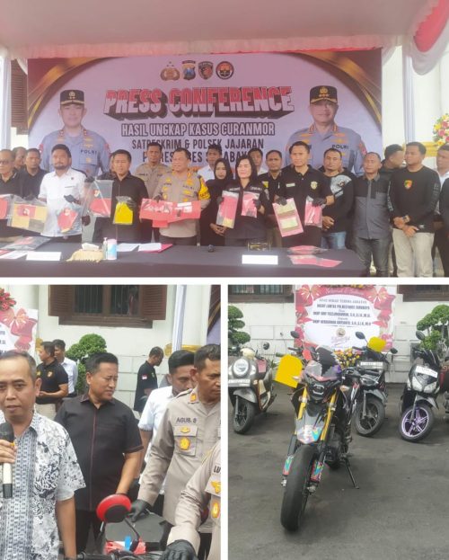 Periode Selama Sebulan Polrestabes Surabaya Tangkap 32 Pelaku Curanmor di 62 TKP