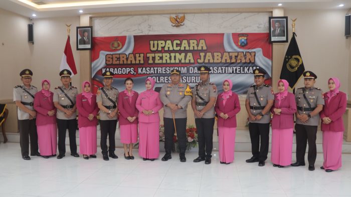 Sertijab Pejabat Utama Polres Pasuruan, Kapolres Tekankan Tindakan Nyata di Lapangan