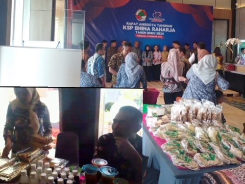 UMKM Rembang Ditampilkan Dihadapan Anggota Koperasi Bhina Raharja, Di Hotel Aston Rembang