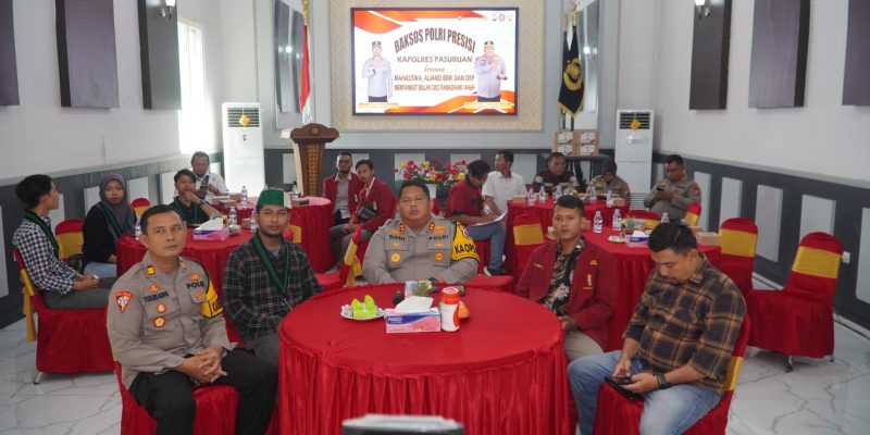 Dalam Rangka Polri Presisi, Polres Pasuruan Gandeng Mahasiswa untuk Gelar Baksos