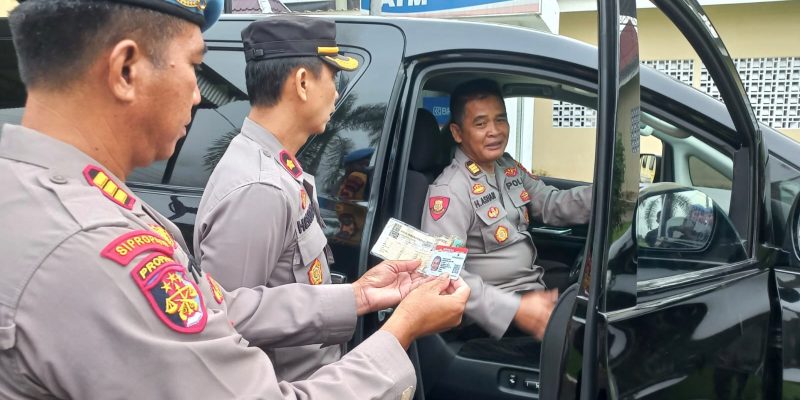 Tegakkan Disiplin, Sipropam Polres Musi Rawas Cek Kelengkapan Kendaraan Personel