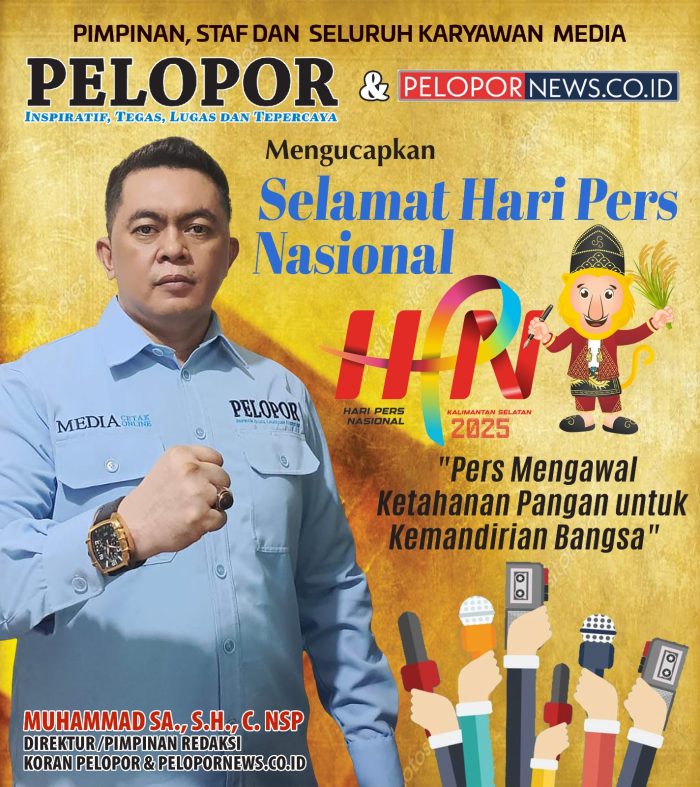 Muhammad SA., Direktur Dan Pimpinan Redaksi Media Koran Pelopor Mengucapkan Selamat Hari Pers Nasional 2025