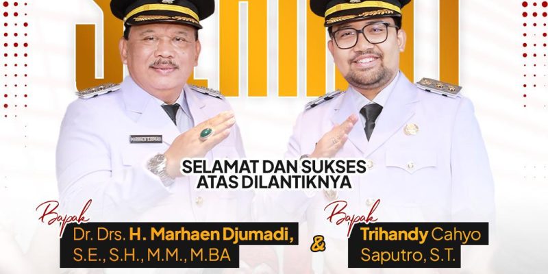 Kepala Dinas beserta staff Berikan Ucapan* SELAMAT* kepada Kang Marhaen DJumadi & Tri Handi Cahyo. Bupati & Wakil Bupati Nganjuk periode 2025-2030