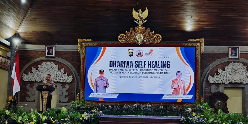 Mantabkan Program Unggulan Kapolda, Thanks Institute Memberi Self Healing Seluruh Jajaran Polres Polda Bali