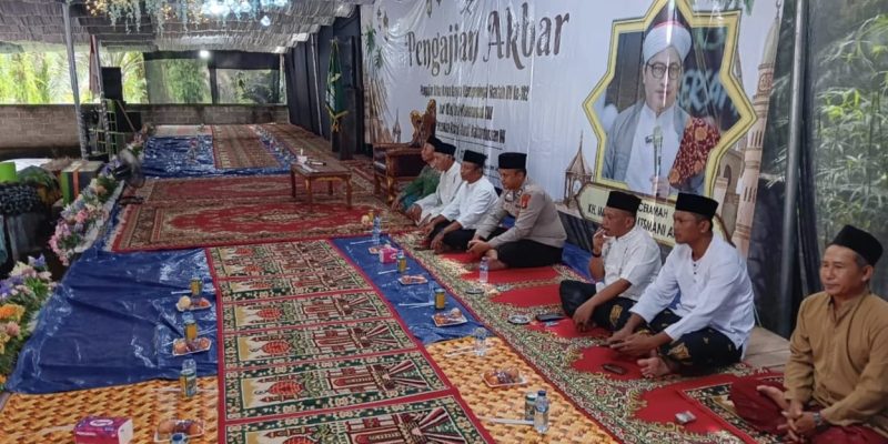 Polsek Muara Lakitan Polres Musi Rawas Kawal Pengamanan Pengajian Akbar Peringatan Harlah NU Ke-102 dan Isra’ Mi’raj Nabi Muhammad SAW