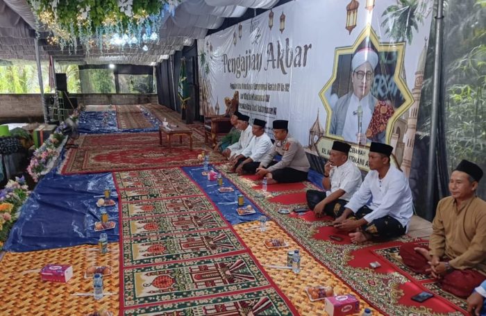 Polsek Muara Lakitan Polres Musi Rawas Kawal Pengamanan Pengajian Akbar Peringatan Harlah NU Ke-102 dan Isra’ Mi’raj Nabi Muhammad SAW