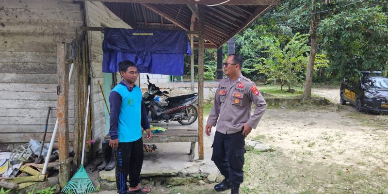 Datangi Banturung, Polsek Bukit Batu Dorong Program Ketahanan Pangan