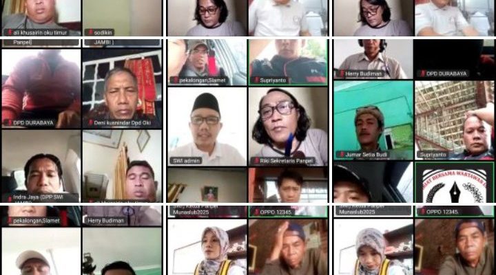 Sambut Peringatan Hari Kebebasan Pers Dunia, SWI Gelar Zoom Meeting Nasional