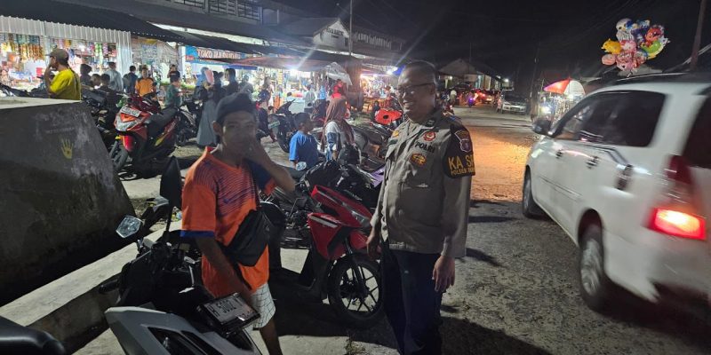 Di Pasar Rakyat Tangkiling, Polsek Bukit Batu Lakukan Edukasi Jukir