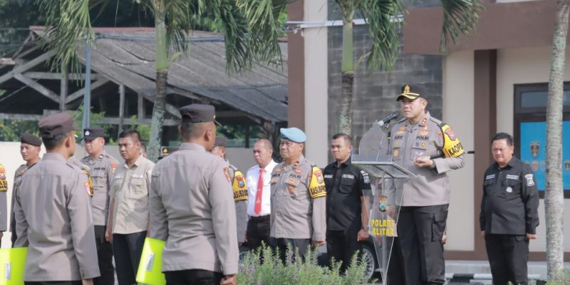 Kapolres Blitar Pimpin Apel Jam Pimpinan, Tekankan Zero Pelanggaran