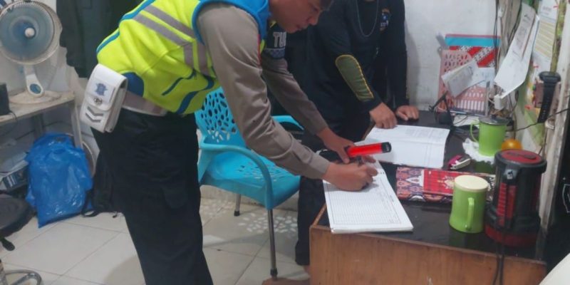 Personel Satlantas Polresta Palangka Raya Sambangi SPBE di Tangkiling