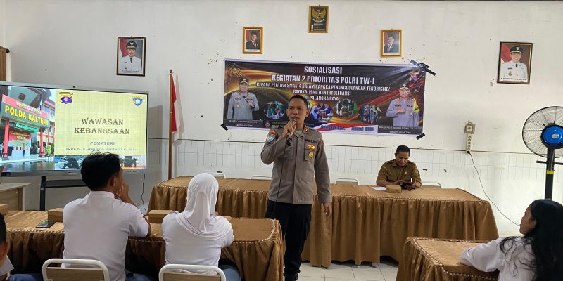 Wujudkan Kamtibmas, Polda Kalteng Gencarkan Sosialisasi Ajak Pelajar Waspada Paham Radikalisme