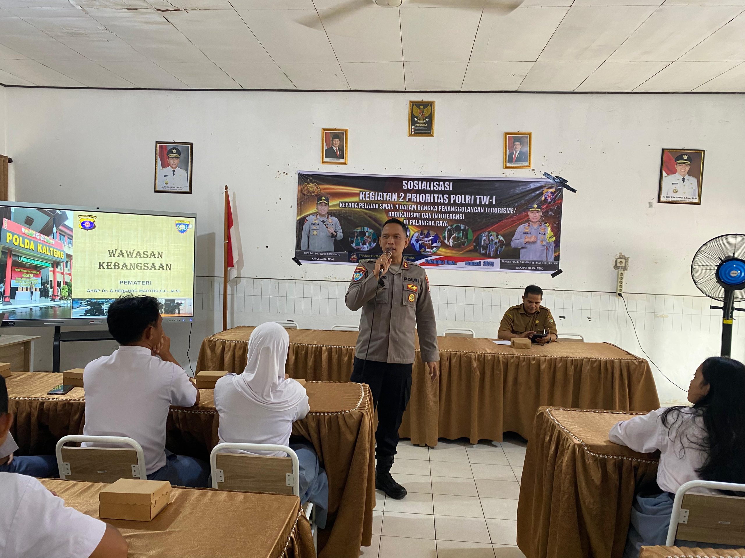 Wujudkan Kamtibmas, Polda Kalteng Gencarkan Sosialisasi Ajak Pelajar Waspada Paham Radikalisme