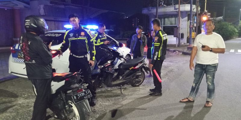 BLP Antisipasi Balap Liar, Sat Lantas Polresta Banyumas Amankan 7 Motor Knalpot Bronk