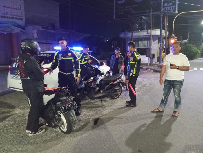 BLP Antisipasi Balap Liar, Sat Lantas Polresta Banyumas Amankan 7 Motor Knalpot Bronk
