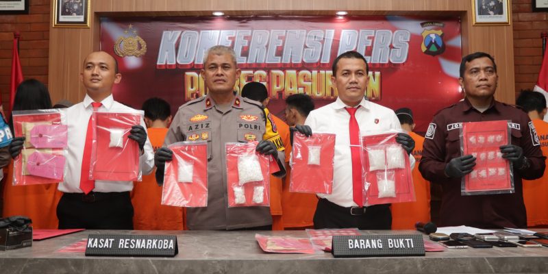 Polres Pasuruan Ungkap 19 Kasus Narkoba Selama Januari, Sita Hampir 500 Gram Sabu