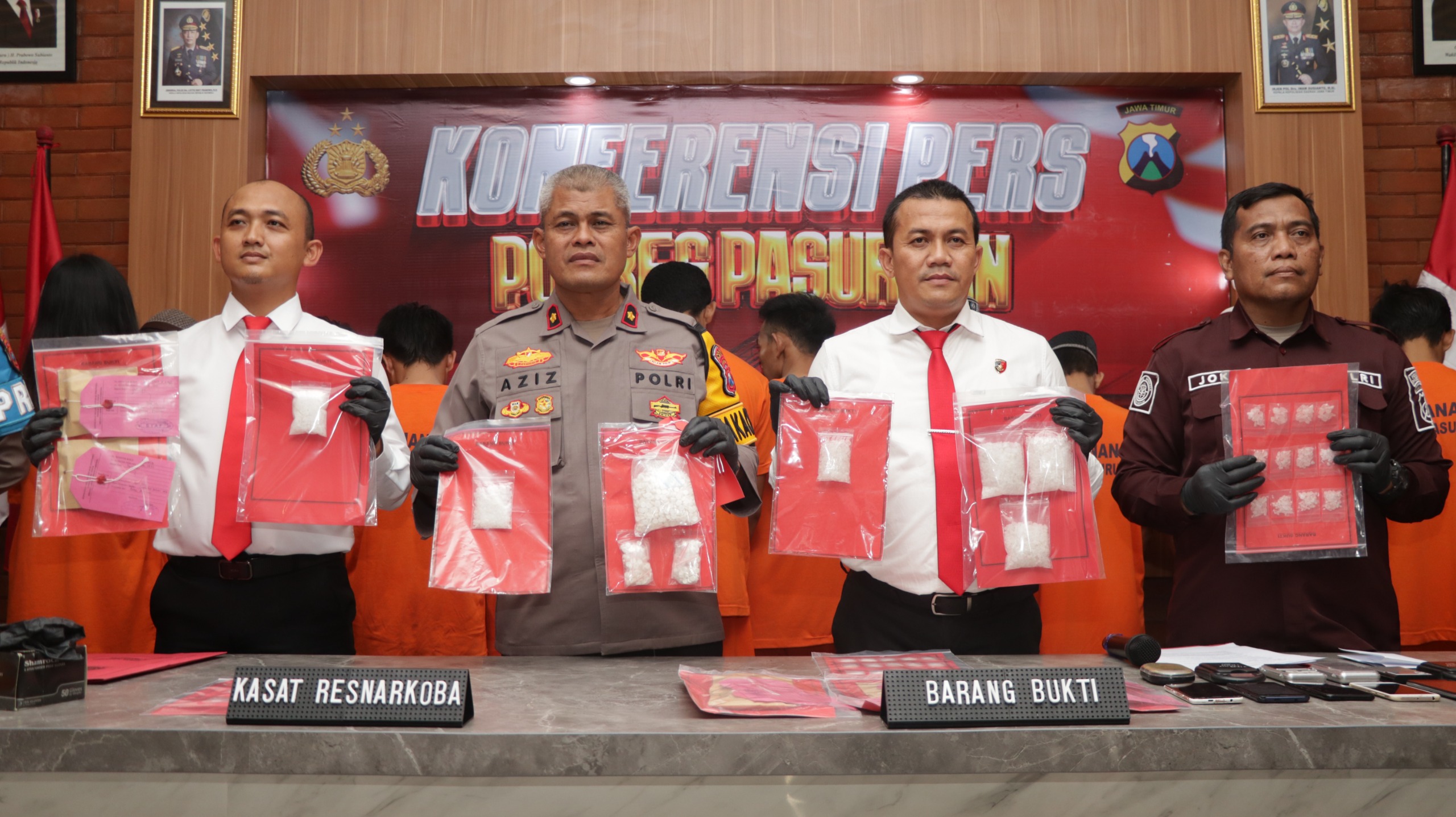 Polres Pasuruan Ungkap 19 Kasus Narkoba Selama Januari, Sita Hampir 500 Gram Sabu