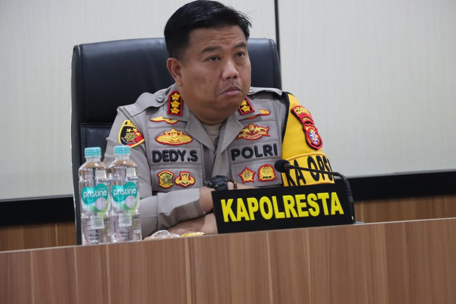 Dukung dan Sukseskan Asta Cita, Kapolresta Palangka Raya bersama PJU Ikuti Vicon Satgas MBG Polri