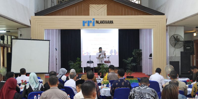 Perkuat Sinergi, Kabidhumas Polda Kalteng Hadiri Sertijab Kepala Stasiun RRI Palangka Raya