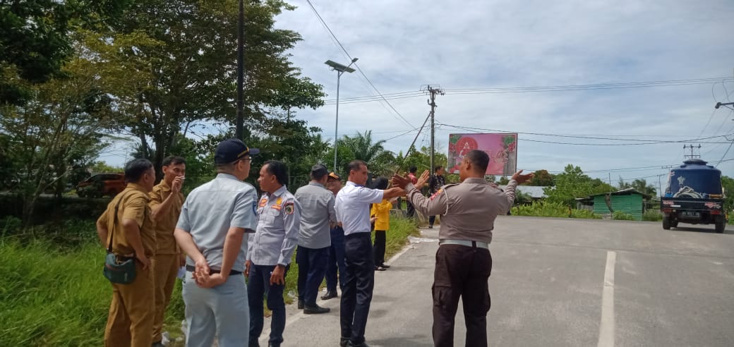 Dukung Keselamatan, Satlantas Polresta Palangka Raya Ikuti Penentuan Titik Pemasangan Rambu