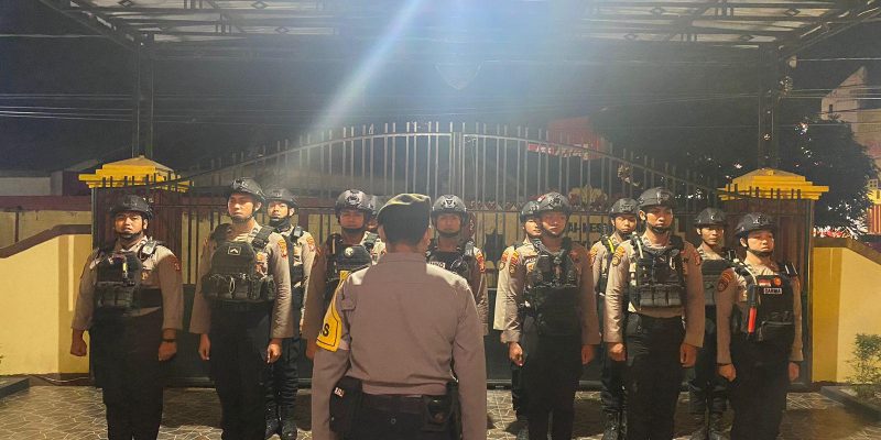 Cegah Gangguan Kamtibmas, Unit PPRC Ditsamapta Polda Kalteng Rutin Patroli Malam