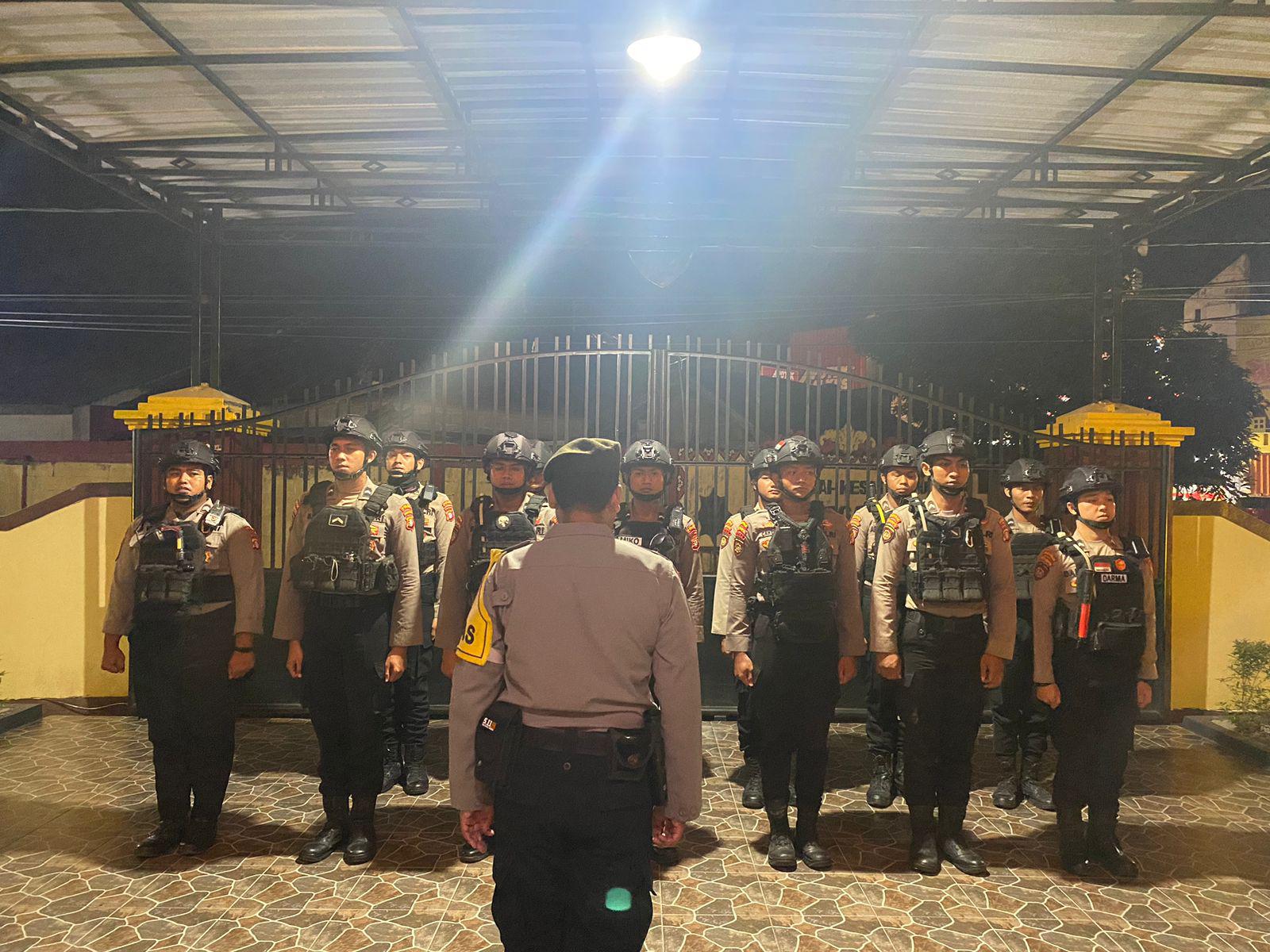 Cegah Gangguan Kamtibmas, Unit PPRC Ditsamapta Polda Kalteng Rutin Patroli Malam