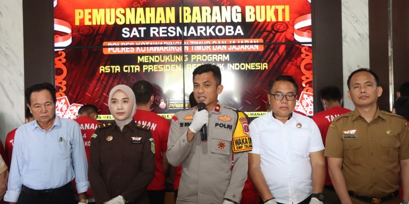 Pemusnahan Sabu: Langkah Nyata Polres Kotim dalam Melawan Penyalahgunaan Narkoba