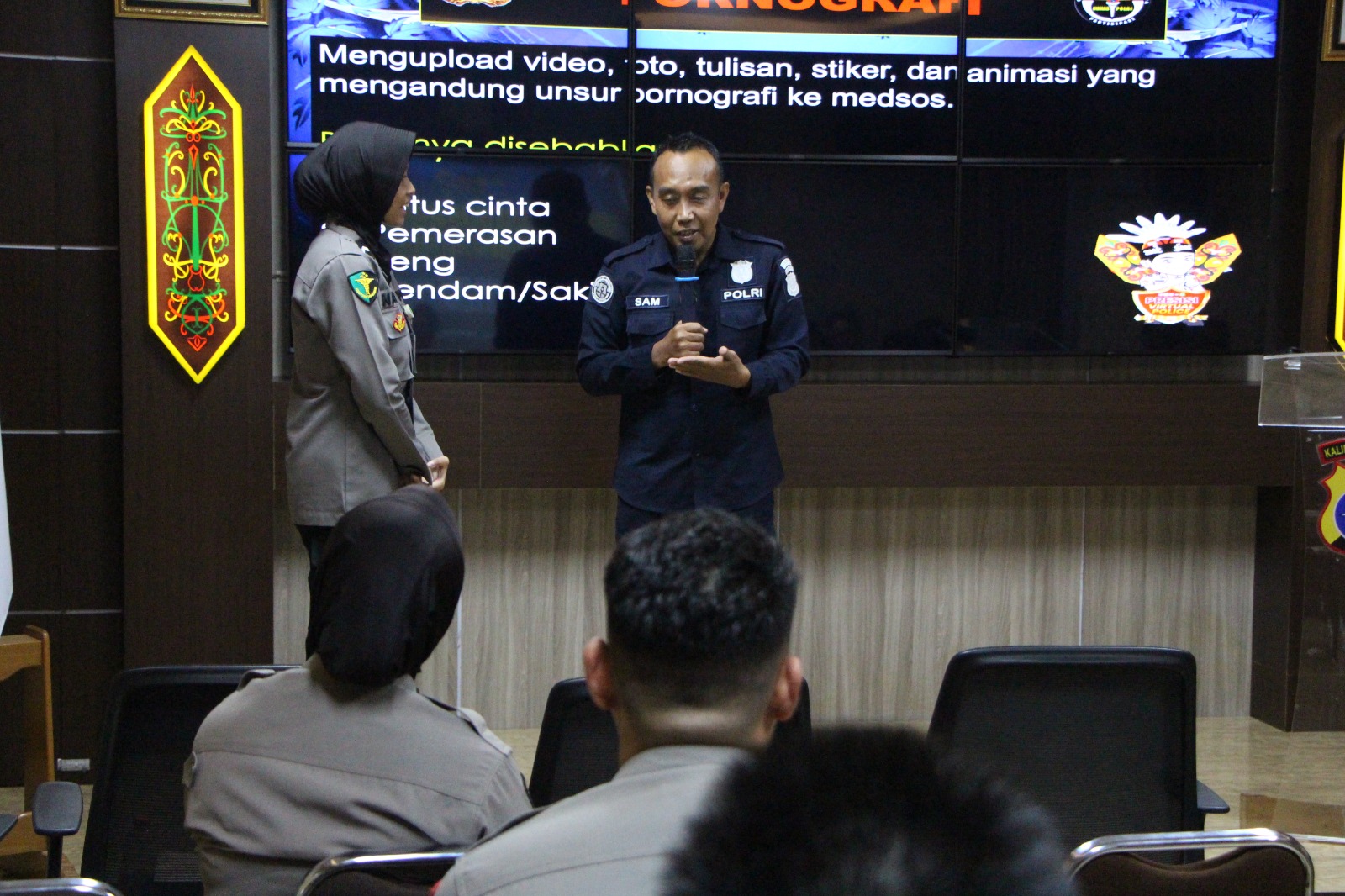 Bersama Bidhumas Polda Kalteng, Rumkit Bhayangkara Ajak Personel Bijak Bermedia Sosial Dan Jauhi Judi Online