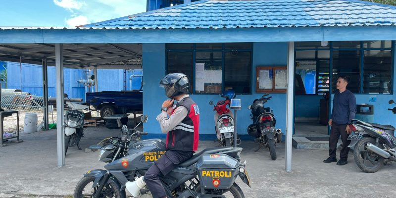 Di Kantor PDAM, Patroli Dialogis Satsamapta Polresta Palangka Raya Dilakukan