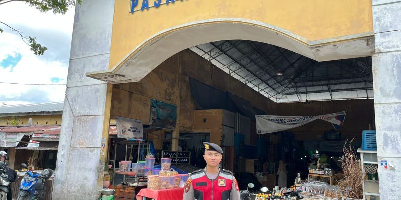 Satsamapta Polresta Palangka Raya Tinjau Keamanan di Pasar Kahayan