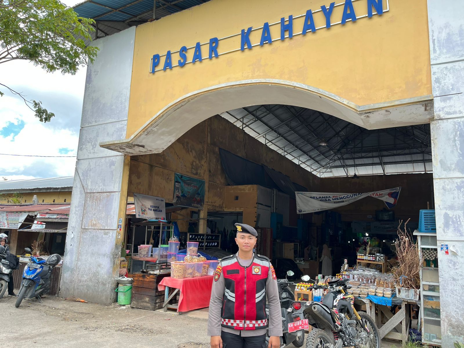 Satsamapta Polresta Palangka Raya Tinjau Keamanan di Pasar Kahayan