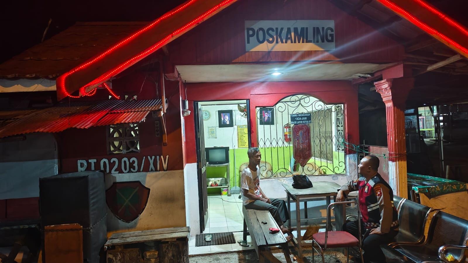 Dukung Fungsi Poskamling, Sat Samapta Polresta Palangka Raya Sambangi Tangkalasa