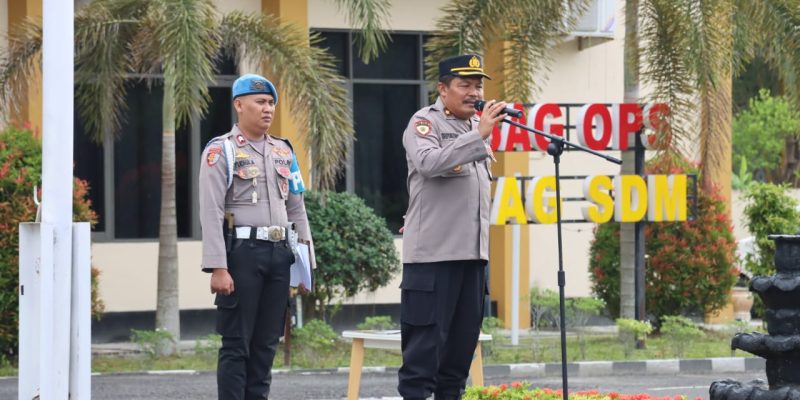 Cegah Adanya Pelanggaran, Kabag SDM Polresta Palangka Raya Beri Wejangan kepada Personel