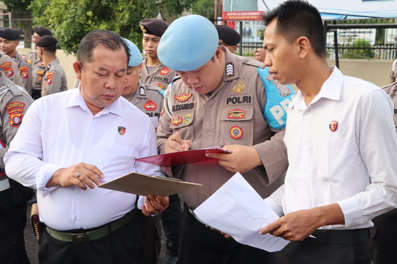 Waspers Apel Pagi, Sipropam Polresta Palangka Raya Cek Absensi Personel Setiap Satfung