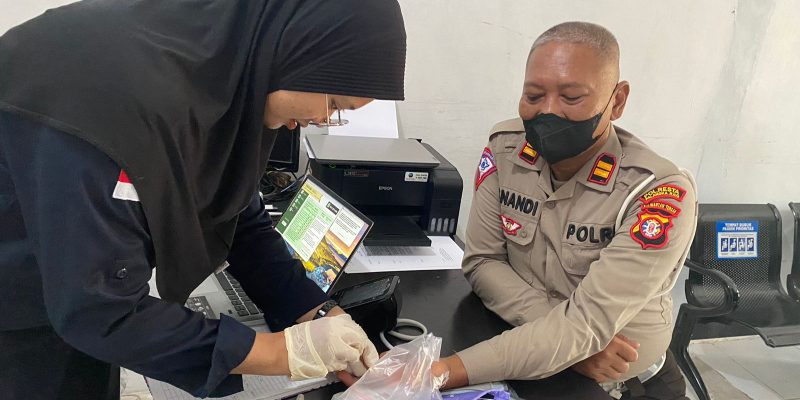 Optimalkan Hasil Tugas, Seksi Dokkes Polresta Palangka Raya Pastikan Kesehatan Personel